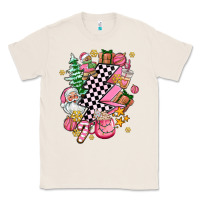 Natural pink christmas lightning bolt Classic Tee - AdoDesignShop