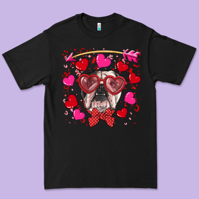 Premium Tee Valentine's day  english bulldog
