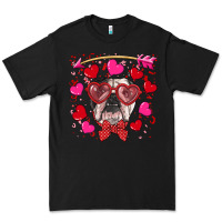 Black Valentine's day  english bulldog Premium Tee - RanaPortraitStore