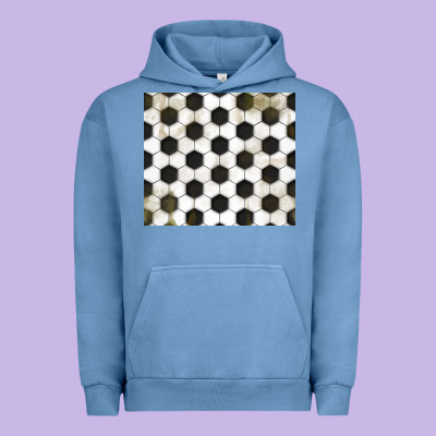 Distressed Soccer Pattern Urban Hoodie Designed By Tumblerdesignbyshophia