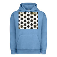 Pigment Pebble Blue distressed soccer pattern Urban Hoodie - TumblerDesignByShophia
