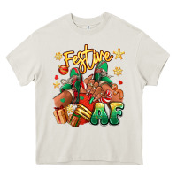 Cream Festive af Christmas black girl sneakers Heavy Core Tee - RanaPortraitStore