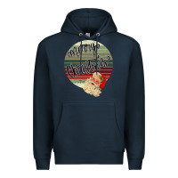 Navy Merry Christmas Vintage Retro Premium Hoodie - Bettercallsaul