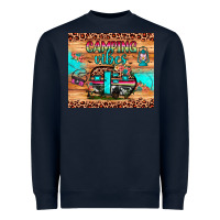 Navy camping vibes Heavyweight Sweatshirt - JahusDesignShop
