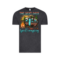 Vintage Black the best days are spent camping Vintage Tee - JahusDesignShop