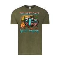 Vintage Olive the best days are spent camping Vintage Tee - JahusDesignShop