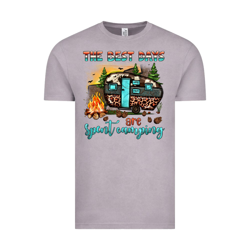 The Best Days Are Spent Camping Vintage Tee by JahusDesignShop | Teevron