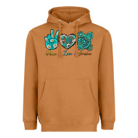 Peace Love Gemstone Heavyweight Hoodie | Teevron