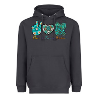Smoke Peace Love Gemstone Heavyweight Hoodie - BundleAndBundleShop
