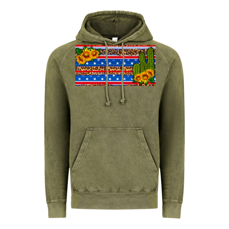 Usa Sunflower And Cactus License Plate Vintage Hoodie by HRA Design Shop | Teevron