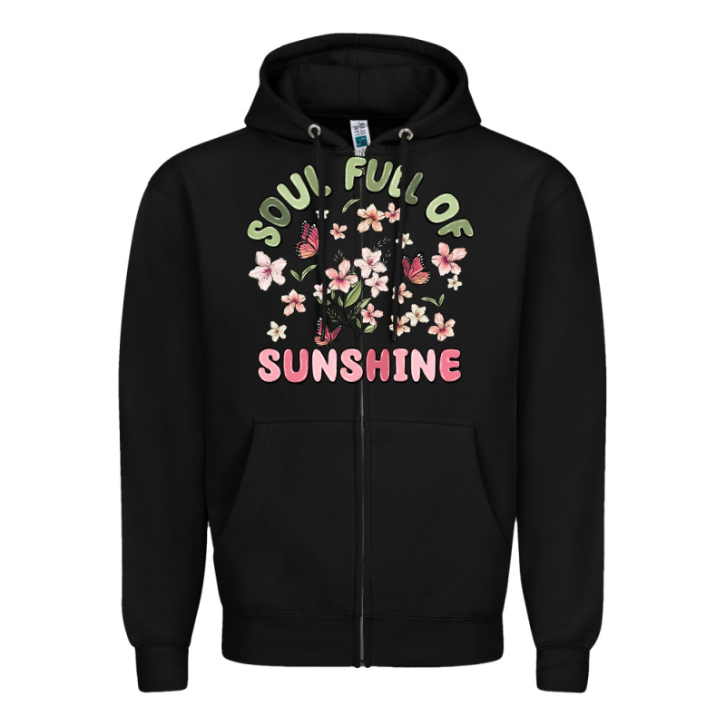 Soul Full Of Sunshine Zipper Hoodie by MaliasSmallBusiness | Teevron