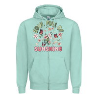 Seafoam soul full of sunshine Zipper Hoodie - MaliasSmallBusiness