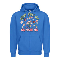 True Royal soul full of sunshine Zipper Hoodie - MaliasSmallBusiness