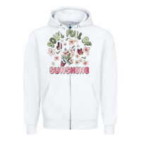 White soul full of sunshine Zipper Hoodie - MaliasSmallBusiness