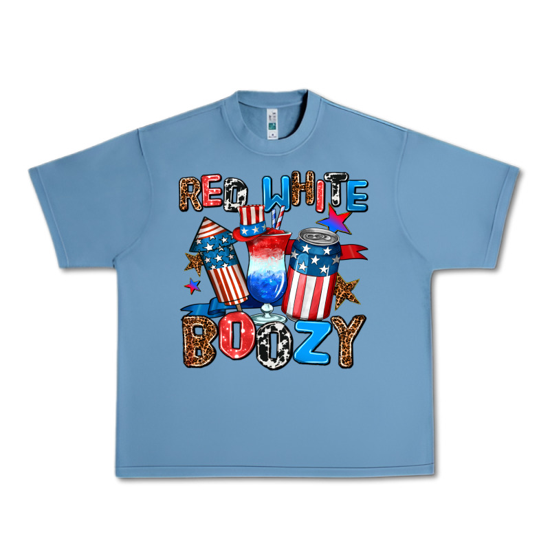Red White Boozy Urban Heavy Tee by AdoDesignShop | Teevron