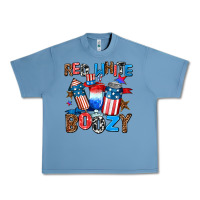 Pebble Blue red white boozy Urban Heavy Tee - AdoDesignShop