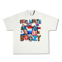 Pistachio red white boozy Urban Heavy Tee - AdoDesignShop