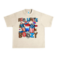 Sandshell red white boozy Urban Heavy Tee - AdoDesignShop