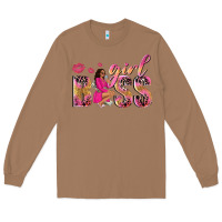 Toasted Coconut girl boss afro black woman Long Sleeve Tee - NancyCooperArtShop