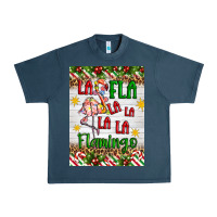 Midnight Navy christmas fla la la la la la flamingo air freshener Urban Heavy Tee - Artiststas