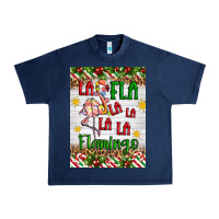 Navy christmas fla la la la la la flamingo air freshener Urban Heavy Tee - Artiststas