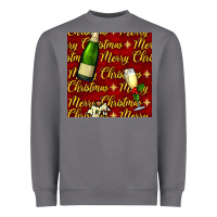 Storm merry christmas champagne seamless pattern Heavyweight Sweatshirt - BundleAndBundleShop