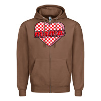 Chestnut valentine mama Zipper Hoodie - MaliasSmallBusiness