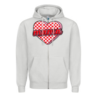 Dove Grey valentine mama Zipper Hoodie - MaliasSmallBusiness