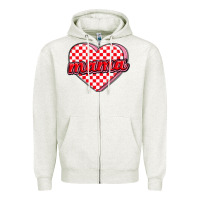Oatmeal Heather valentine mama Zipper Hoodie - MaliasSmallBusiness
