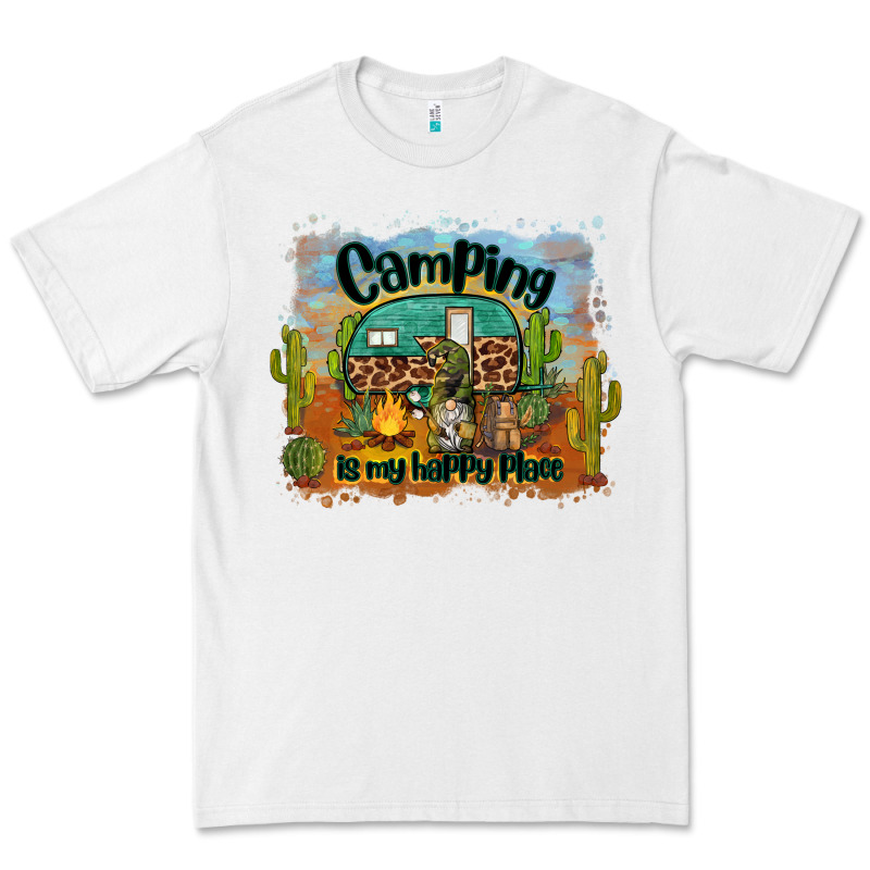 Camping Is My Happy Place Premium Tee by BarkalooDesign | Teevron