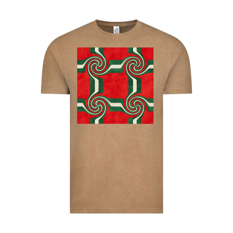 Retro Christmas Seamless Pattern Vintage Tee by BundleAndBundleShop | Teevron