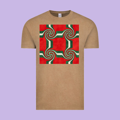 Retro Christmas Seamless Pattern Vintage Tee Designed By Bundleandbundleshop