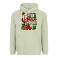 Matcha Let's Get Elfed Up Christmas Heavyweight Hoodie - BundleAndBundleShop