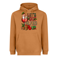 Meerkat Let's Get Elfed Up Christmas Heavyweight Hoodie - BundleAndBundleShop