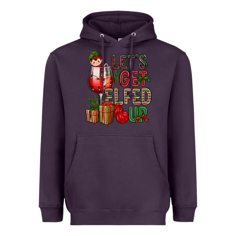 Let's Get Elfed Up Christmas Heavyweight Hoodie by BundleAndBundleShop | Teevron