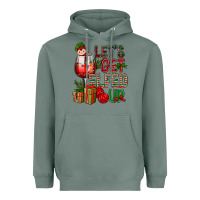 Sage Let's Get Elfed Up Christmas Heavyweight Hoodie - BundleAndBundleShop