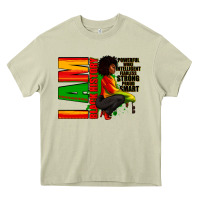 I Am Black History Afro American Woman Heavy Core Tee | Teevron