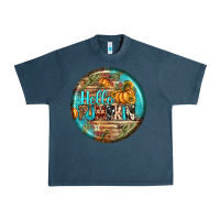 Midnight Navy hello pumpkin earrings Urban Heavy Tee - BundleAndBundleShop