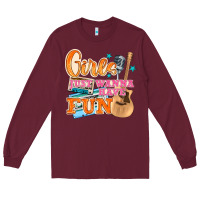 Burgundy girls just wanna have fun Long Sleeve Tee - NancyCooperArtShop