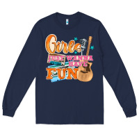 Navy girls just wanna have fun Long Sleeve Tee - NancyCooperArtShop