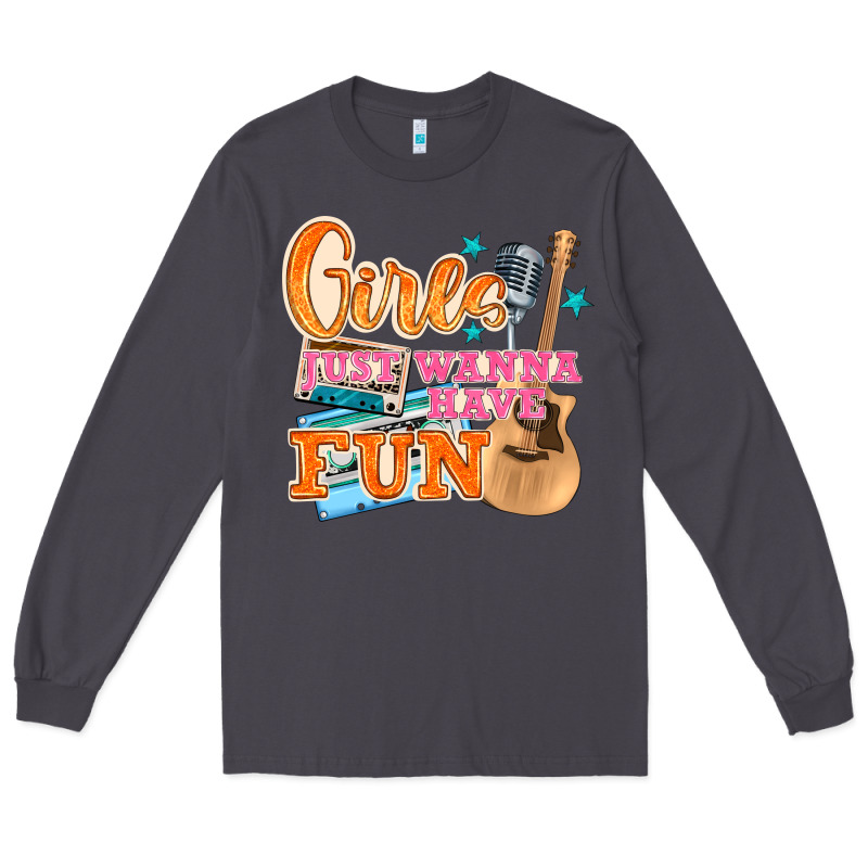 Girls Just Wanna Have Fun Long Sleeve Tee by NancyCooperArtShop | Teevron