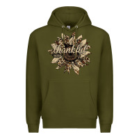 Army Green thankful sunflower Premium Hoodie - Bettercallsaul