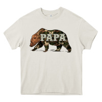 Cream bear papa Heavy Core Tee - Artiststas