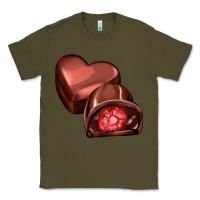 Army Green heart chocolate Classic Tee - AdoDesignShop