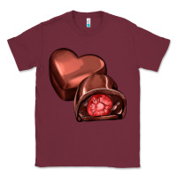 Burgundy heart chocolate Classic Tee - AdoDesignShop