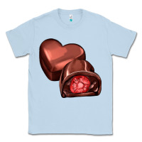 Dusty Blue heart chocolate Classic Tee - AdoDesignShop