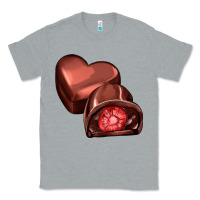 Heather Grey heart chocolate Classic Tee - AdoDesignShop