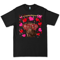 Black Valentine's day  labrador retriever Premium Tee - RanaPortraitStore