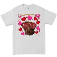 Dove Grey Valentine's day  labrador retriever Premium Tee - RanaPortraitStore