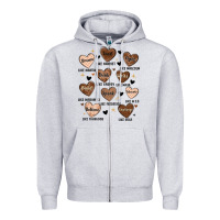 Heather Grey black history month hearts Zipper Hoodie - MaliasSmallBusiness